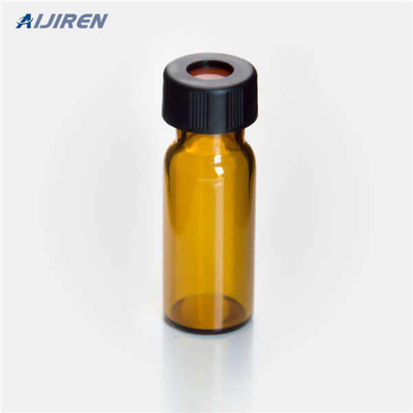 silicone/PTFE bonded septa chromatography glass vials transparent